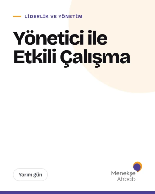 Yönetici ile Etkili Çalışma — kapak Yönetici ile Etkili Çalışma