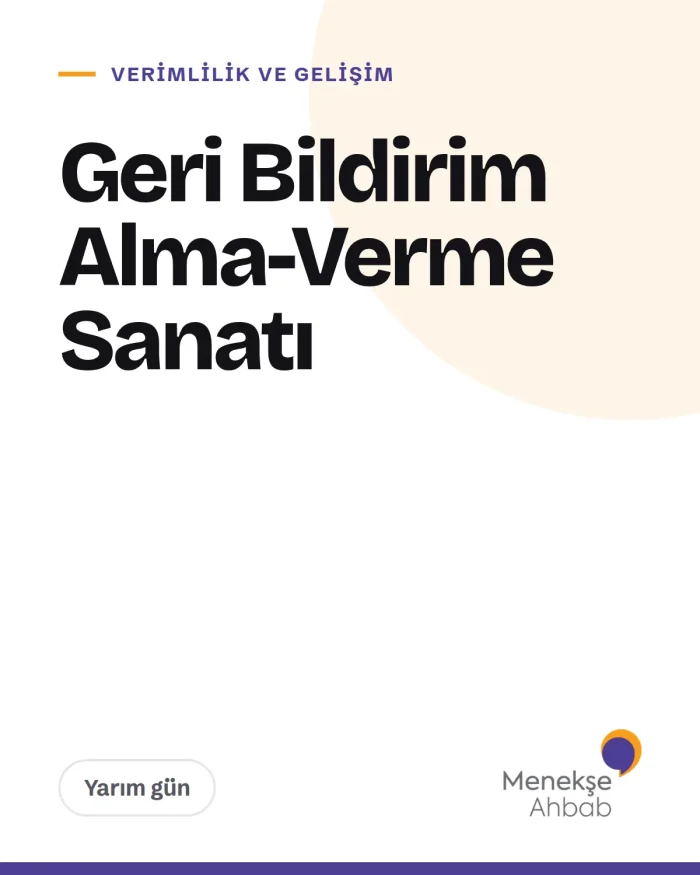 Geri Bildirim Alma-Verme Sanatı — kapak Geri Bildirim Alma-Verme Sanatı