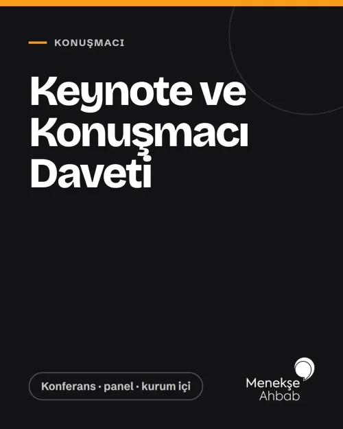 Konuşmacı Daveti ve Keynote Konuşmaları — kapak Konuşmacı Daveti ve Keynote Konuşmaları